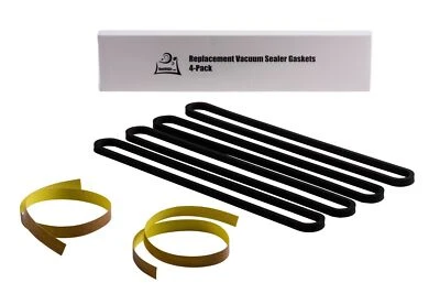 FoodSaver Repair Kit: Upper/Lower Gasket, Heat Strip Replacement 4 Foam Gaskets - Image 1 of 3