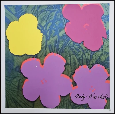 ANDY WARHOL * Flowers * lithograph * 50x50 cm * limited # 425/500 CMOA signed - Bild 1 von 4