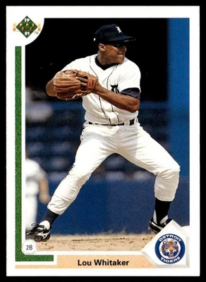 1991 Upper Deck Lou Whitaker Detroit Tigers #367 - Image 1 of 2