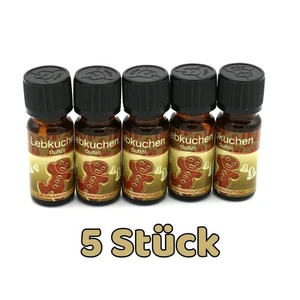 5x Duftöl Lebkuchen je 10ml Raumduft Ätherische Öle Massageöl Weihnachtsduft - Bild 1 von 2