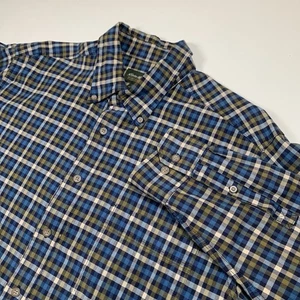 Camisa Eddie Bauer Franela Abotonada Hombres Talla XL Alta Multicolor Algodón a Cuadros - Imagen 1 de 8