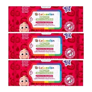 3 Stück 72ct jede Cocomelon parfümfreie Babytücher.  - Bild 1 von 5