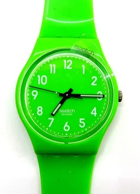 NEW Swatch Watch LEMONGRASS GG204 with Case and Papers 2009 New Battery WORKS  - Image 1 of 4