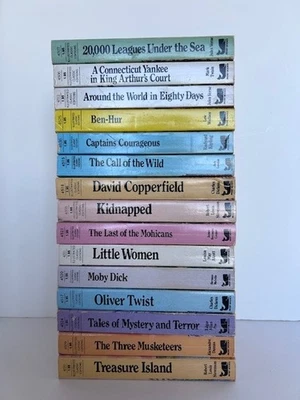 Moby Books Illustrated Classic Editions Vintage Mini Paperback Books Lot of 15 - Image 1 of 4