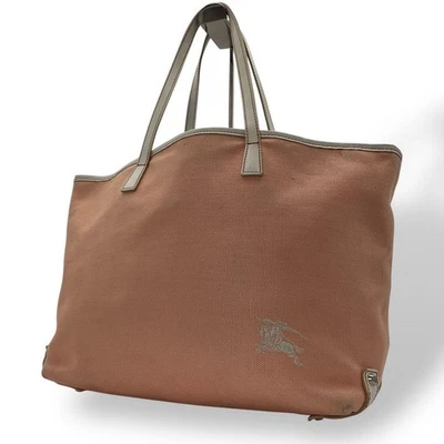 Burberry Blue Label Canvas Tote Shoulder Bag A4 Size Authentic #EK ZHA - Image 1 of 4