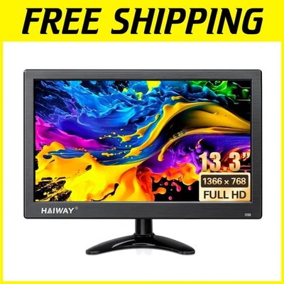 Compact 13.3 Inch HD LED Display with Multiple Input Options for Versatile Use - Image 1 of 4