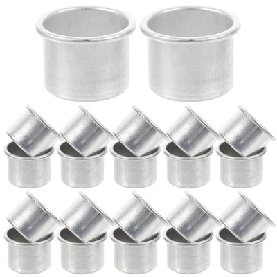  50 Pcs Metal Candle Inserts Portacandele Metallo Stand Di Metalliche - Immagine 1 di 4