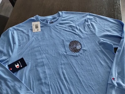 Champion UNC North Carolina Tar Heels Logo 2-sided LS Pocket T Shirt, Size XXL - Image 1 of 4