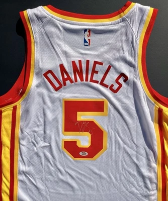 Dyson Daniels Signed Autographed Atlanta Hawks Jersey Psa/Dna Coa - Image 1 of 4