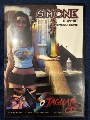 SIMONE for the Atari Jaguar CD Authentic New Sealed Includes Case Box Protector - Image 1 of 4