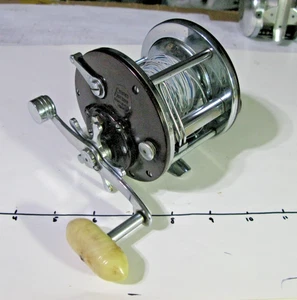 PENN Peer No.309 Level Wind Reel, Star Drag, Clicker, Fresh 15lb Lead Core- EUC - Picture 1 of 9