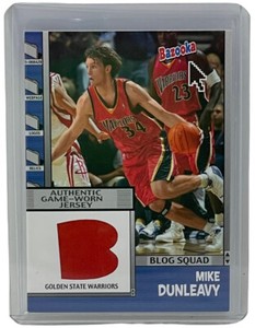 Mike Dunleavy 2005-06 Topps Bazooka Blog Squad Jersey Insert Warriors #BBS-MDU
