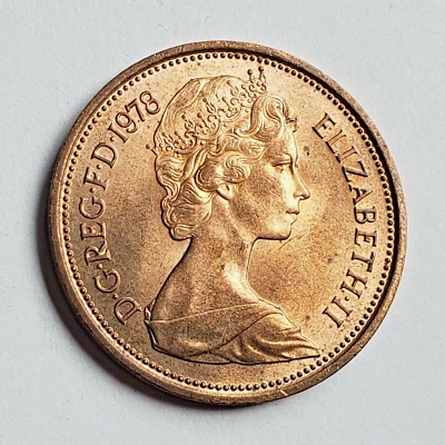 1978 United Kingdom 2 New Pence, Queen Elizabeth II, KM# 916 - Image 1 of 2
