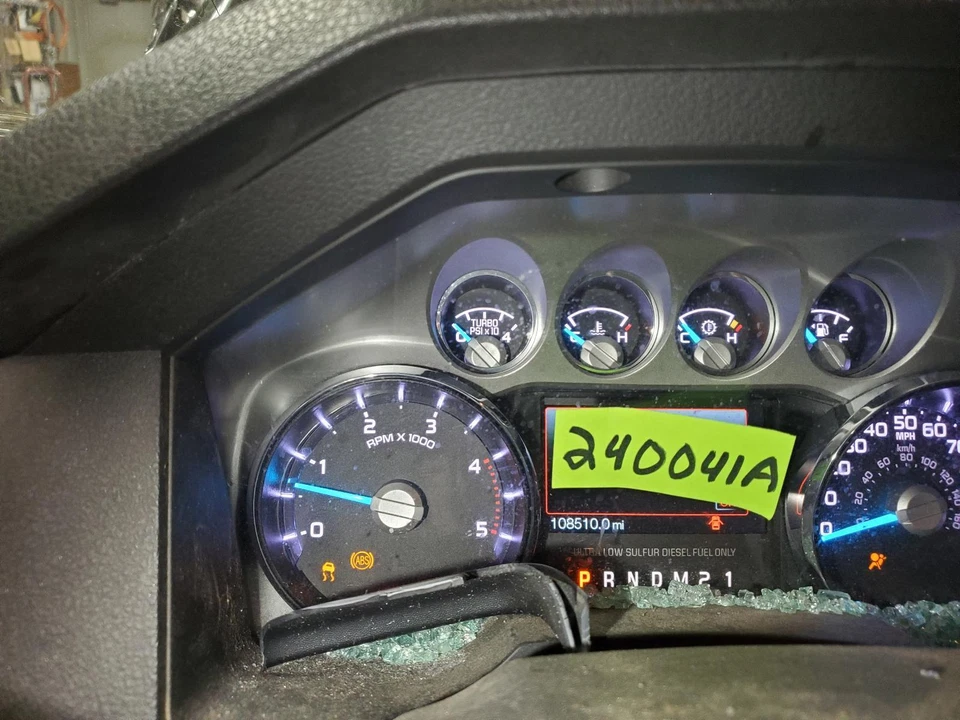 FORD FORD F350SD PICKUP Speedometer (cluster), MPH, diesel (6.7L), ID EC3T-108 - Image 1 of 1