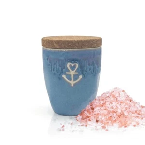 MEA living Gewürz im Espressobecher Stoneware maritim blau Knoblauch Chili Salz - Bild 1 von 2
