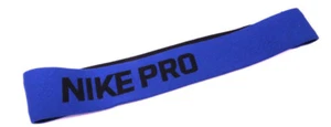 Nike Pro Swoosh Headband Headband Sweatband Running Blue - Picture 1 of 1