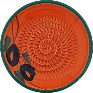 Reibeteller Knoblauch Reibe Keramikreibe Ingwer Knoblauchreibe mediterran - Bild 1 von 1