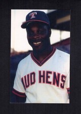 #21 ALVIS WOODS, Toledo Mud Hens | 1986 TCMA Stars of the Future postcard