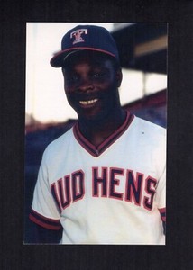 #21 ALVIS WOODS, Toledo Mud Hens | 1986 TCMA Stars of the Future postcard