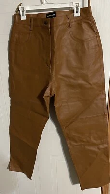 Pantalones de cuero estilo metro talla 16 Foto 1 de 2