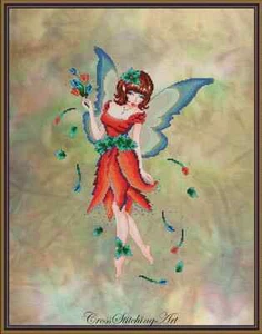SALE! ANNEKE, THE TULIP FAIRY by Cross Stitch Art with Complete Materials - Picture 1 of 1