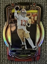 2022 Panini Select Brock Purdy #213 DIE CUT BLACK/RED PRIZM ROOKIE MNT GM!!!