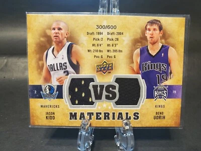 09-10 Upper Deck VS Materials Jason Kidd/Beno Udrih #300/600 - Image 1 of 2