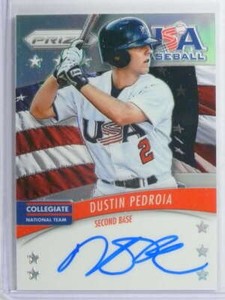 2014 Panini Prizm USA Baseball Dustin Pedroia autograph auto #D07/25 #5