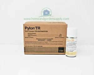 Pylon TR Insecticide Miticide Fogger Mites Insects Case 12 x 2 oz Cans BASF - Picture 1 of 4
