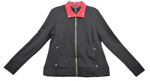 Lauren Ralph Lauren Full Zip Sweater Size Medium Petite Womens Black Casual NEW - Picture 1 of 7
