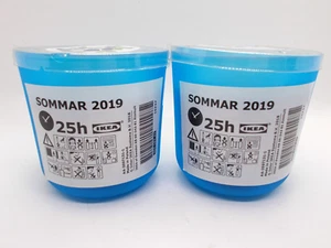 Ikea Sommar 2019  Candle Blueberry Blue 25 hour burn x2 304.182.47 NEW - Picture 1 of 3