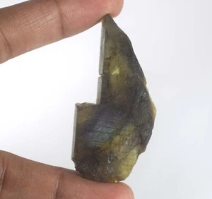 84.50 Ct/55 mm Natural Untreated Rainbow Flashy Labradorite Gemstone Slab Rough - Picture 1 of 5