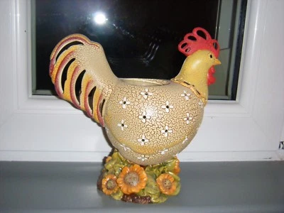" PARTYLITE  MAGNIFIQUE  PORTE  BOUGIE  LE COQ "  PARTYLITE " RARE - Photo 1/4