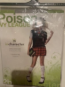New Poison Ivy League School Girl Zombie Costume Size Medium 10-12 Dress/Uniform - Picture 1 of 6