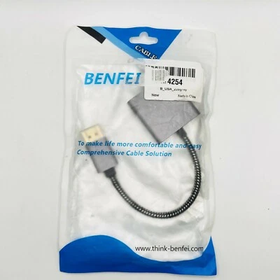 DisplayPort to DVI DVI-D Single Link Adapter, Benfei Display Port 1 PACK  - Image 1 of 4