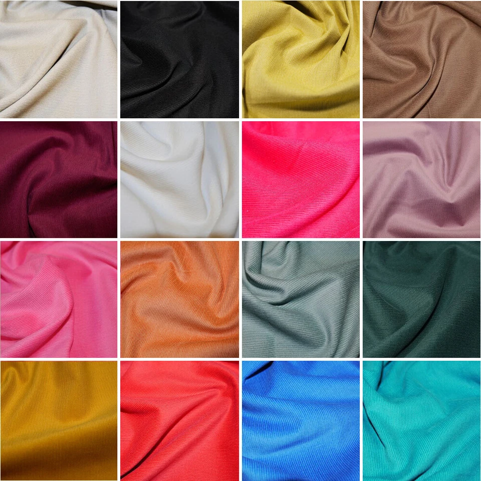 Plain 21 Wale Cotton Corduroy Fabric John Louden Soft Needlecord 140cm Wide - Image 1 of 1