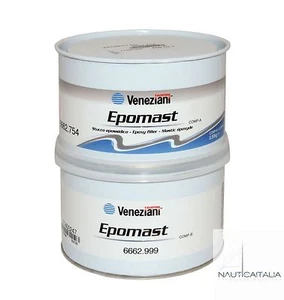 VENEZIANI EPOMAST 0,5 KG. - STUCCO EPOSSIDICO BICOMPONENTE - NAUTICA - BARCA - Foto 1 di 1