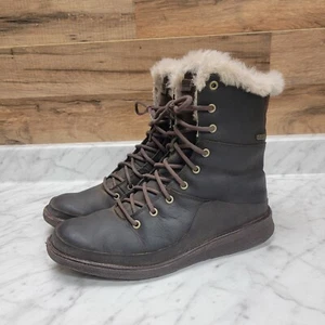 Women's Sz 8 Merrell Tremblant Ezra Lace Waterproof Ice+ Boots Espresso Brown - Picture 1 of 13