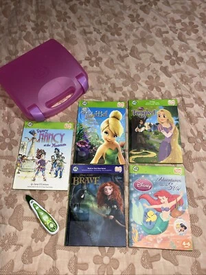 Leapfrog Tag Pen Pink Purple Case Tinkerbell , Tangled , Brave , Little mermaid - Image 1 of 4