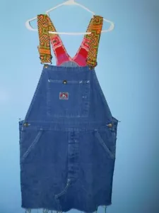 Tricia Fix Reworked Denim Overalls-27-$195 MSRP - Picture 1 of 4