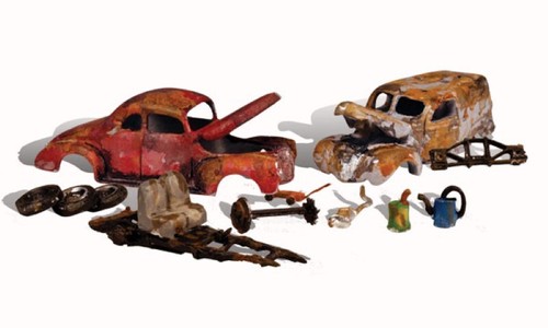 Woodland Scenics HO Scale Junk Cars - AS5563, 1:87 Scale Model Railroad Vehicle Set