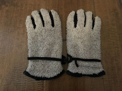 Devon by Gates Black Genuine Leather Acrylic Sherpa Winter Gloves - Men's Medium - Image 1 of 3