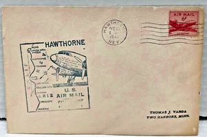 US Air Mail Cover FDC First Flight AM 105 Hawthorne, NV (Oct 20 1949) - Picture 1 of 2