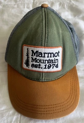 Marmot Mountain est. Gorra de béisbol 1974 aventura al aire libre escalada de montaña Foto 1 de 4