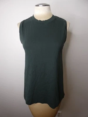 Lululemon Women's 6 Dark Green Crew Neck Muscle Tank Stretch Cotton Sleeveless - Image 1 of 4