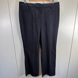 Lands' End Women's Pinstripe Trouser Leg Mid Rise Dress Pants Size 12 Career - Picture 1 of 8