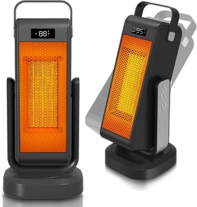 1500W PTC Portable Ceramic Space Heater for Office Large Room Indoor Use Bedroom - Picture 1 of 20