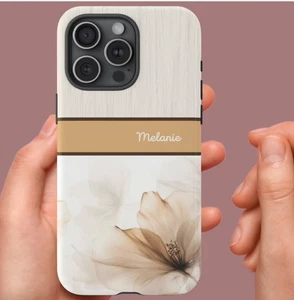 Funda de teléfono resistente flor crema tostada - Apple iPhone Samsung Galaxy Pixel - Imagen 1 de 229