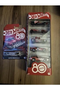 Pack de 5 y 1 Hot Wheels 2025 Edición Limitada 80 Aniversario Mattel - Imagen 1 de 1