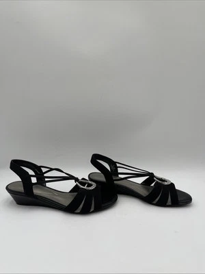 NWOB Impo Rigel Wedge Sandals Black Size 7.5M - Image 1 of 4
